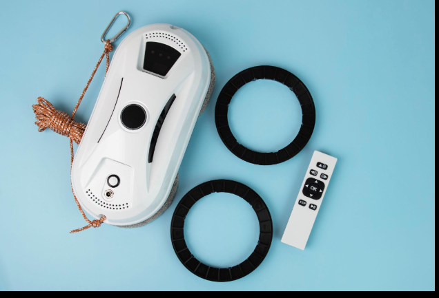Smart Automatic Window Cleaner Robot – Remote Control Glass Cleaning Machine with Strong Suction & Edge Detection