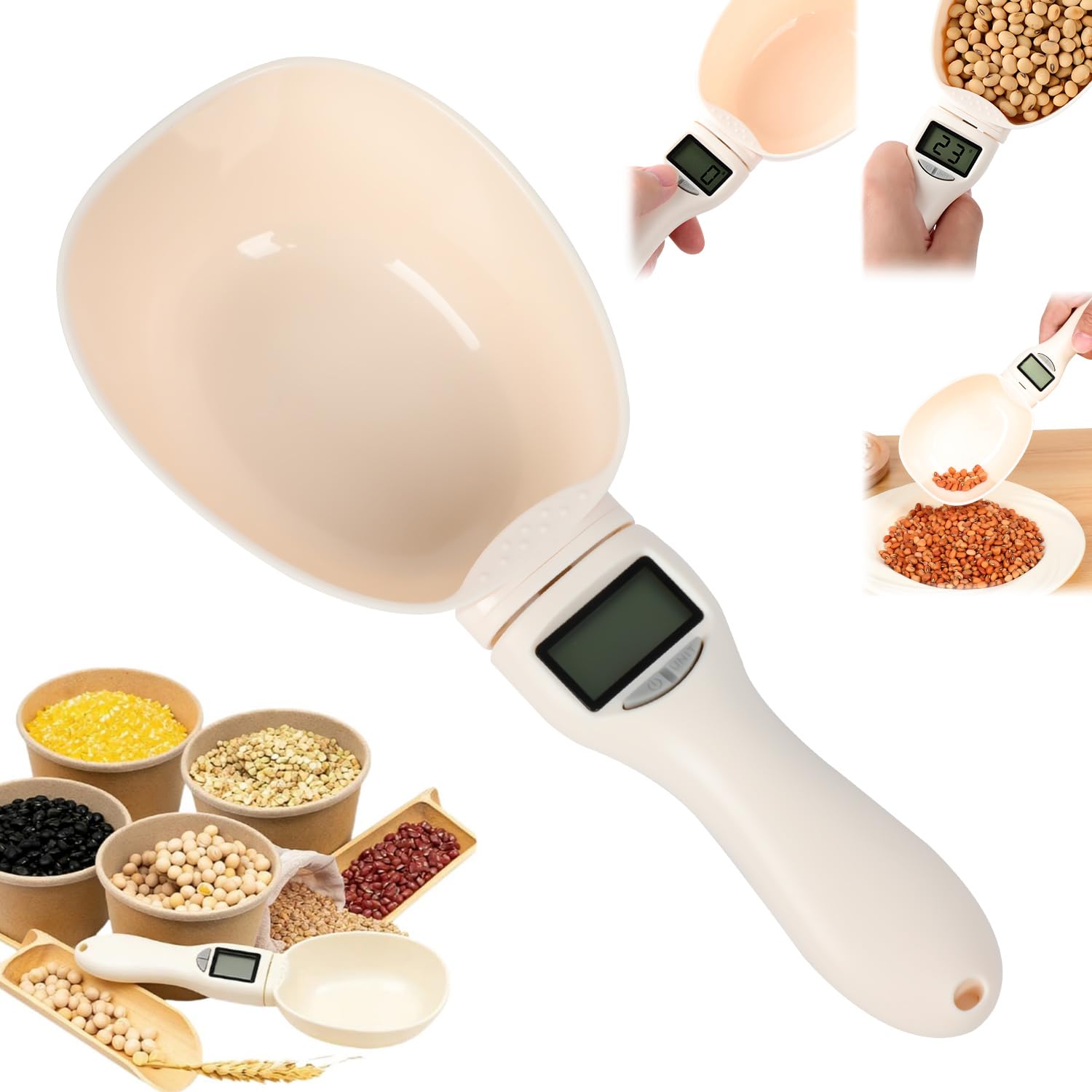 Smart Kitchen Spoon Scale. Digital Food Measuring Spoon Scale-Measure Ingredients Accurately in Seconds