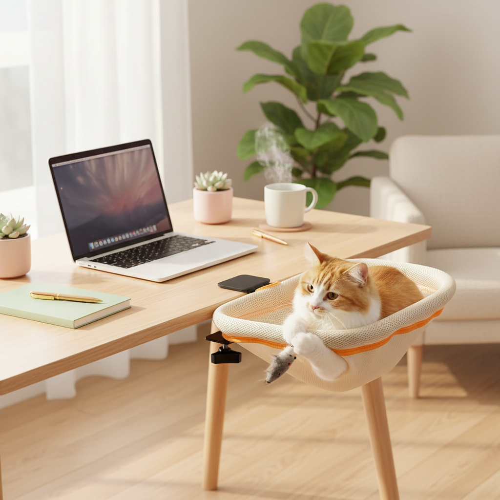 Cozy Cat Desk Haven
